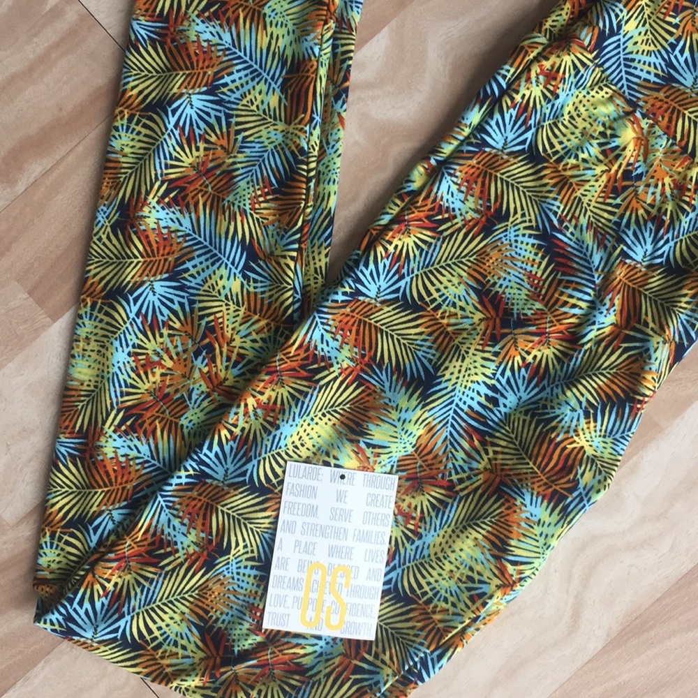 LULAROE Tropical Leggings OS